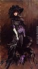 Giovanni Boldini Portrait of the Marchesa Luisa Casati, with a Greyhound painting